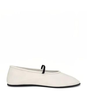 Amie Rafa Amber Elastic Mary Janes - White