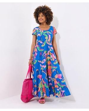 Joe Browns Cotton Maxi Dress - Blue