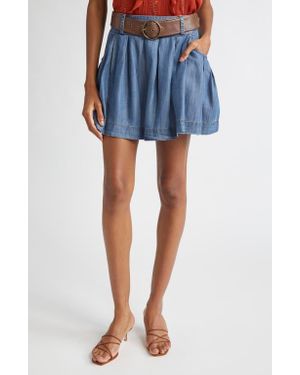 Ramy Brook Owen Belted Miniskirt - Blue