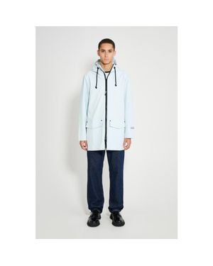 Stutterheim Stockholm Patch Matte Raincoat - White