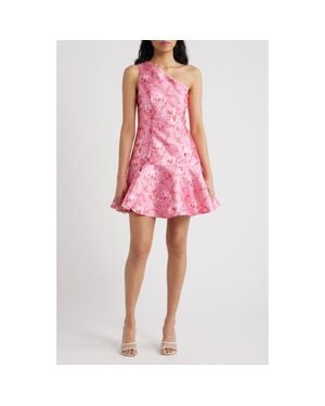 Hutch Mollie Sequin Halter Minidress in Pink | Lyst