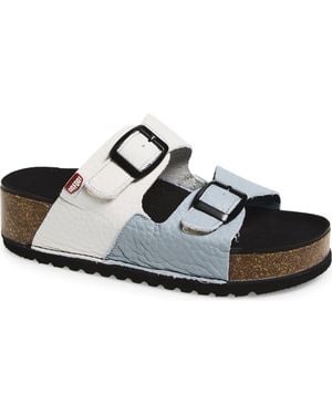 On Foot Naoshima Double Strap Slide Sandal - Multicolor