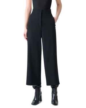 Akris Punto Filip Wool Crepe Crop Pants - Black