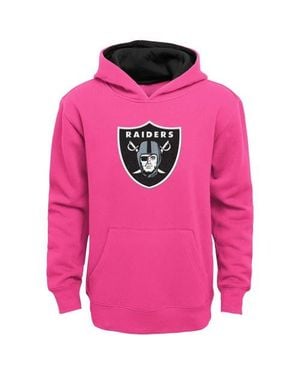 Outerstuff Girls Youth Las Vegas Raiders Prime Pullover Hoodie - Pink