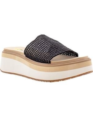 Volatile Portobello Platform Wedge Sandal - Black