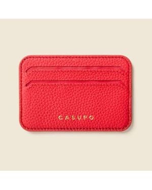 Casupo Leather Magsafe Wallet - Red