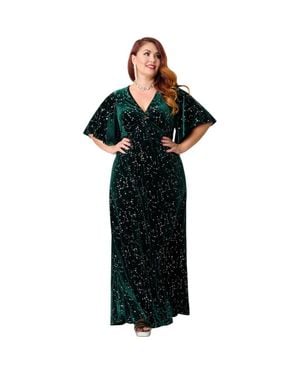 Smak Parlour Plus Size Knit Maxi Dress - Black