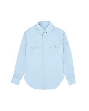 Fortela Toledo Silk Texan Shirt - Blue
