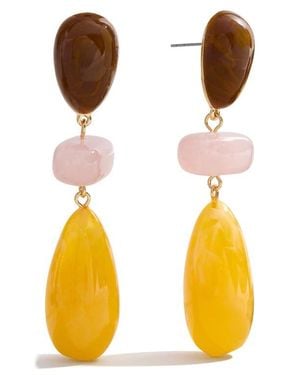 BaubleBar Phoebe Drop Earrings - Yellow