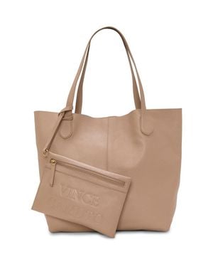 Vince Camuto Jenna Pebble Leather Tote - Brown