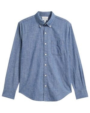 Bonobos Everyday Slim Fit Stretch Cotton Chambray Button-Down Shirt - Blue