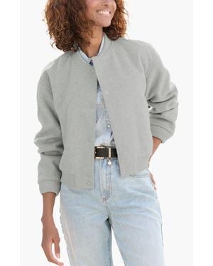 Lascana Fleece Bomber Jacket - Gray
