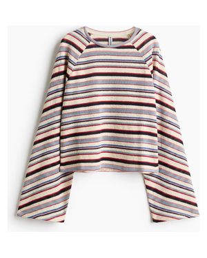 H&M Long-Sleeved Knit Top - Brown