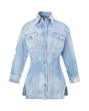 Untourage the Label Si Si Shacket - Blue