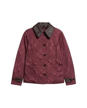 Burberry Fernleigh Quilted Nylon Jacket - Red