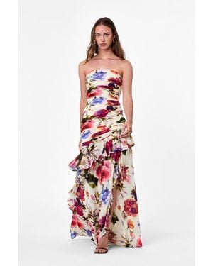 Nicholas Viola Print Dress - White