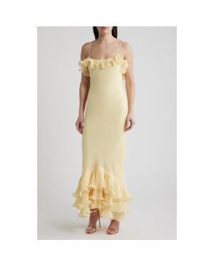DELFI Collective Delina Open Back Mermaid Gown - Metallic
