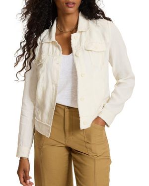 Tommy Bahama Two Palms Raw Edge Linen Jacket - White