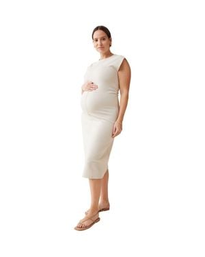 Ingrid & Isabel The Modern Muse Maternity Midi Dress - White