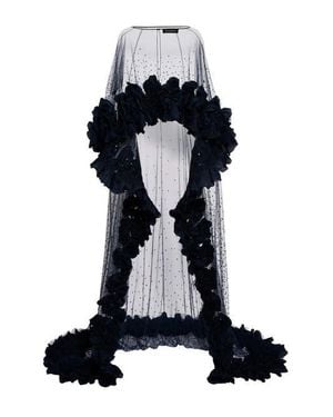 Jenny Packham Petal Bloom Ruffle-Detailed Maxi Dress - Black