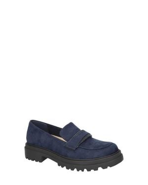 Bella Vita Pulse Faux Leather Platform Loafer - Blue