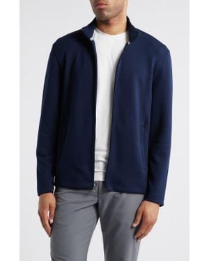 Johnston & Murphy Zip-Up Sweatshirt - Blue