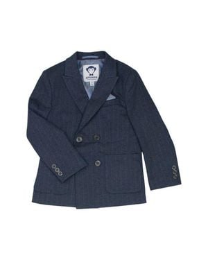 Appaman Kids' Pinstripe Double Breasted Blazer - Blue