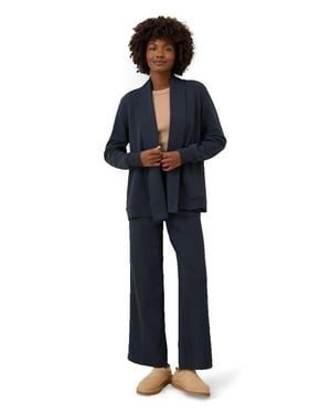 Pact Airplane Short Drape Cardigan - Blue