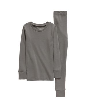 L'ovedbaby Two-Piece Organic Cotton Pajamas - Gray