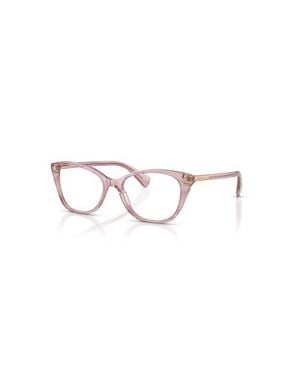 Ralph 53Mm Rectangle Optical Glasses - Pink