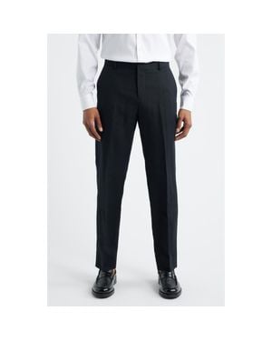 Open Edit Linen Blend Pants - Blue