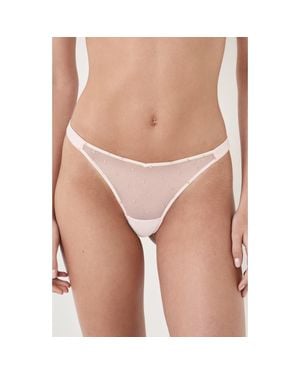 Etam Divine Brazilian Cut Thong - Pink