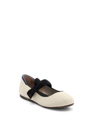 Rothy's Kids' The Tux Bow Mary Jane Flat - White