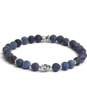 Jonas Studio Skull Semiprecious Bead Bracelet - Blue