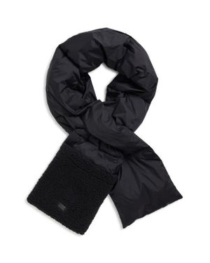 UGG Uggfluff Packable Quilted Faux Shearling Trim Scarf - Blue