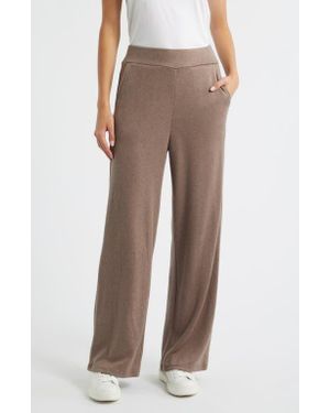 Rails Ellery Rib Wide Leg Pants - Brown
