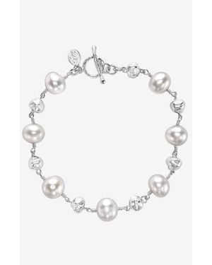 Dower & Hall Nugget & Freshwater Pearl Bracelet - White