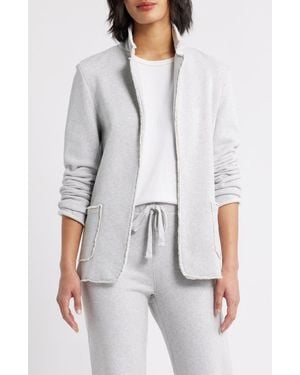 Frank & Eileen Dublin Cotton Fleece Blazer - White