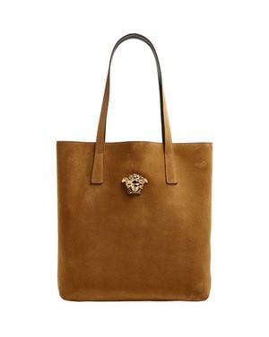 Versace Suede Tote - Brown