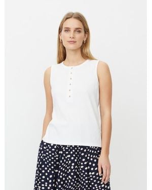 Masai Maemelina Button Up Vest Top - White