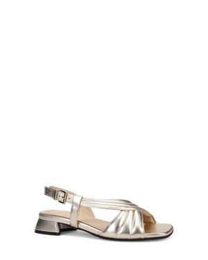 Ron White Blair Slingback Leather Sandal - White