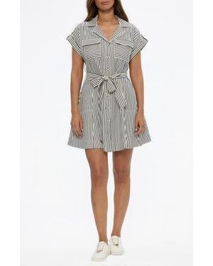 Brave+True Portia Stripe Mini Shirtdress - Multicolor