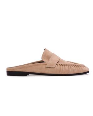 Black Suede Studio Gabby Mule Loafer - Pink