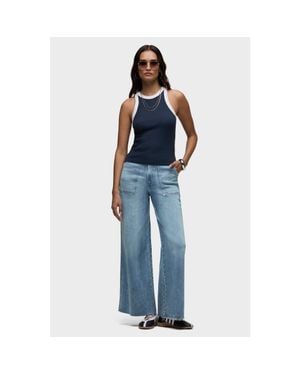 Hudson Jeans James Carpenter Wide Leg Barefoot - Blue