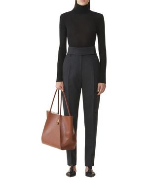 Lanvin Merino Wool And Silk Turtleneck Sweater - Black