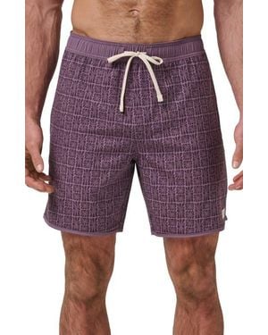 Travis Mathew Cabana Board Shorts - Purple