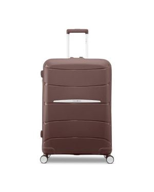 Samsonite Outline Pro 24 Medium Checked Spinner Luggage - Brown