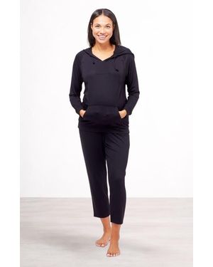 Nom Maternity Simone Maternity & Nursing Soft Hoodie - Blue
