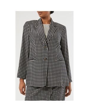 Marina Rinaldi Umano Silk Blazer - Black