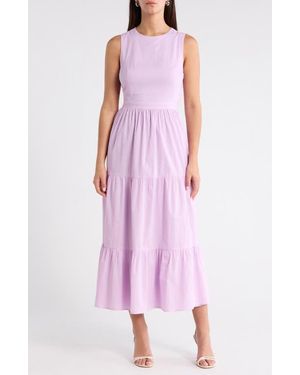 Sugarlips Jiie Tiered Maxi Dress - Purple